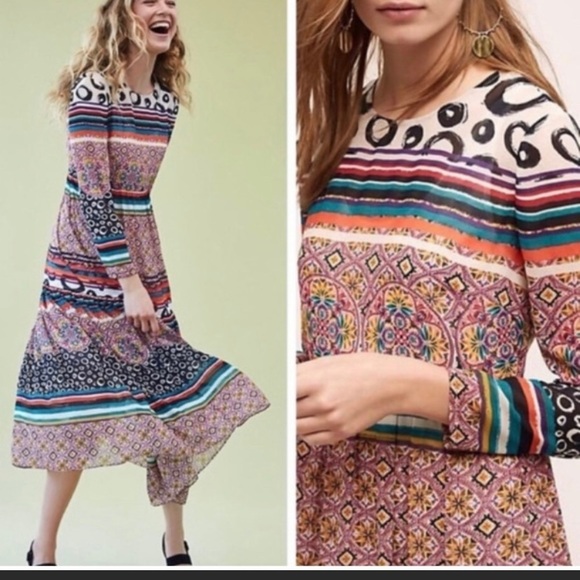 Anthropologie Donna Morgan Sierra Maxi - Picture 1 of 13